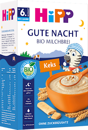 Abendbrei Milch Gute Nacht Kinderkeks ab dem 6.Monat HiPP