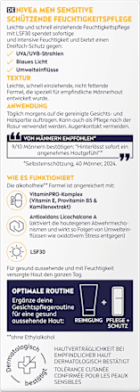 Feuchtigkeitscreme sensitive LSF 30 NIVEA MEN