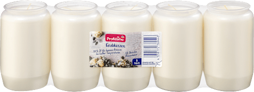 Profissimo Grabkerze Nr.3 weiß, 5 St dauerhaft günstig online kaufen
