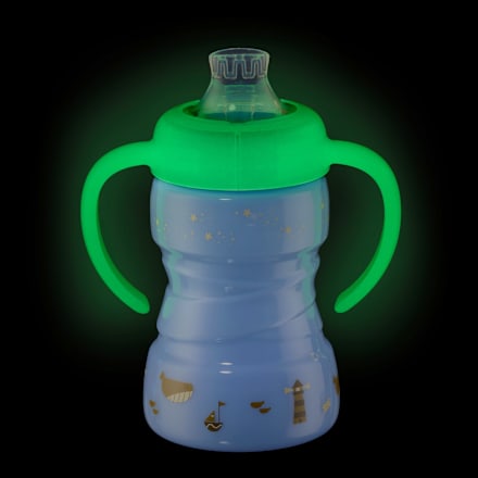 Trinklerntasse Tag & Nacht blau  babylove