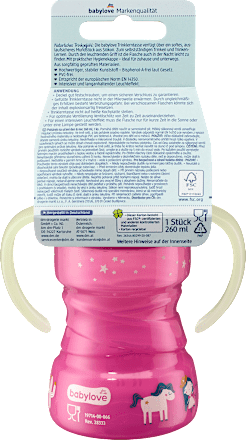 Trinklerntasse Tag & Nacht pink babylove