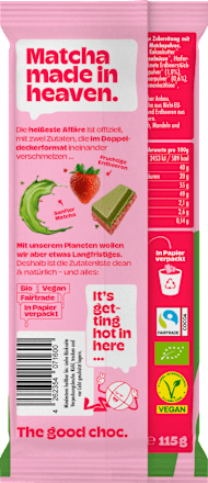 Schokolade Matcha Erdbeere nucao