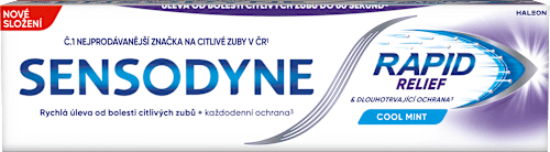 zubní pasta Rapid Relief Cool Mint SENSODYNE