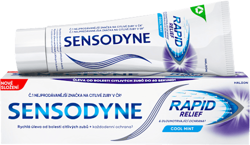 zubní pasta Rapid Relief Cool Mint SENSODYNE