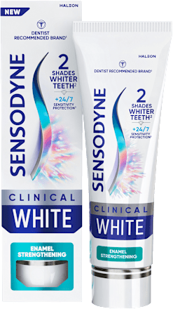 zubní pasta Clinical White Enamel Strengthening SENSODYNE