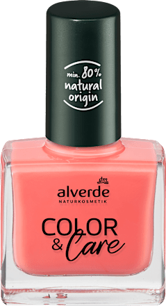 lak na nehty Color & Care 80 Peach Coral alverde NATURKOSMETIK
