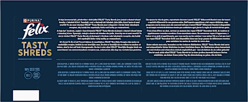 Tasty Shreds kapsičky pro kočky Lahodný výběr, Jumbopack 44x80g Felix