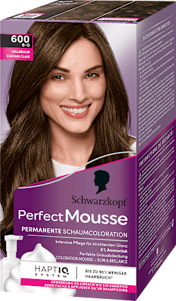 Permanente Schaumcoloration - Nr. 600 Hellbraun Schwarzkopf Perfect Mousse