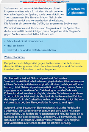 aktiv Magen-Gel gegen Sodbrennen Beutel Doppelherz
