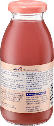 Smoothie Mama Apfel, Banane, Erdbeere & Holunder babylove Mama