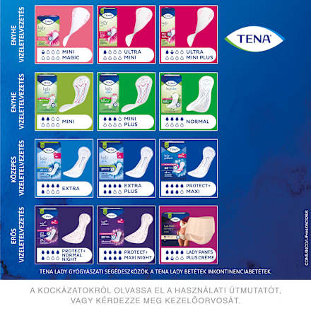 Inkontinencia-fehérnemű, krémszínű, M-es méret TENA