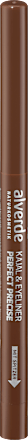Creion de ochi și tuș de pleoape, Perfect Precise – nr. 03 Brown alverde NATURKOSMETIK