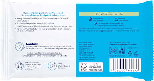 Feuchttücher Soft & Pur HiPP Babysanft