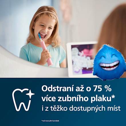 for Kids dětský elektrický zubní kartáček, růžový Philips Sonicare