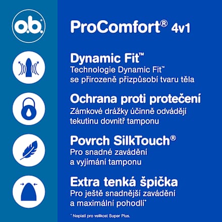 ProComfort tampony super o.b.