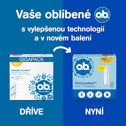 ProComfort tampony normal o.b.