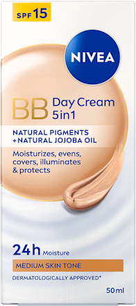 BB дневен крем за лице 5в1, SPF15 NIVEA