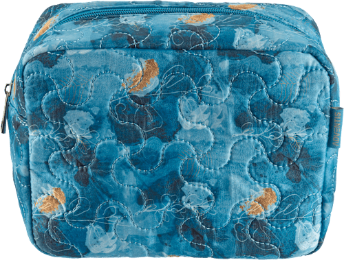 kosmetická taška Flowery Tyrkys, velikost L nice cosmetics