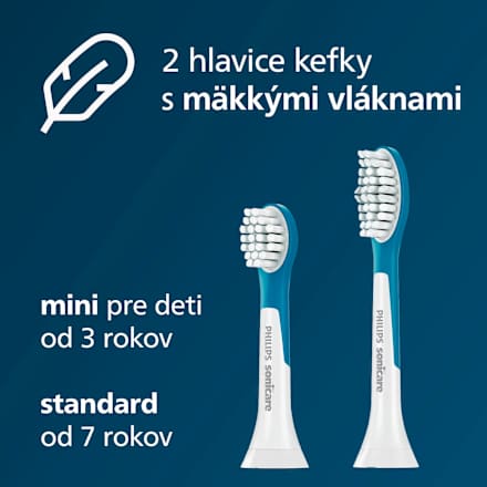 Elektrická zubná kefka pre deti HX6322/04 - modrá Philips Sonicare