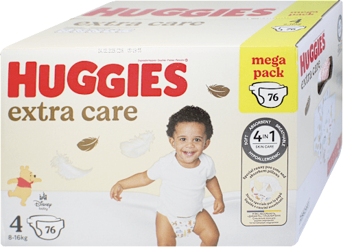 Pannolini a mutandina extra care mega pack taglia 4 (8-16 kg) Huggies
