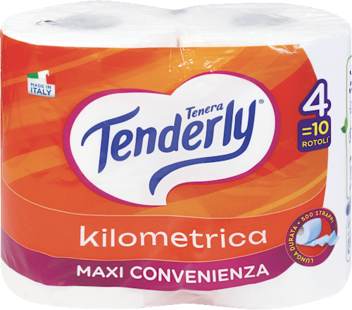 Carta igienica kilometrica 2 veli Tenderly