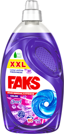 Gel za pranje obojenog rublja XXL – Color, s mirisom Ornela, 60 pranja FAKS