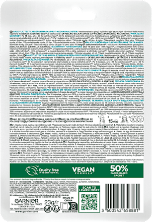 Mască de față anti-imperfecțiuni GARNIER PureActive