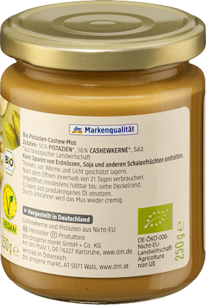 Cashewmus mit Pistazien dmBio