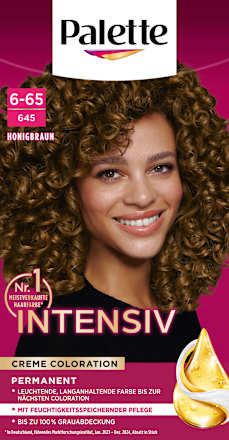 Haarfarbe Intensiv-Creme-Coloration 645 Honigbraun Palette