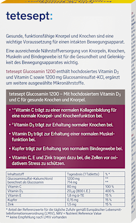 Glucosamin 1200 Tabletten tetesept