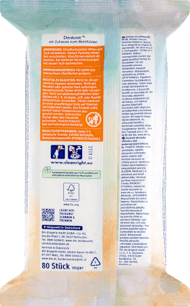 Univerzális nedves törlőkendő, narancsvirág illattal Denkmit