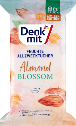 Vlažne večnamenske krpice Almond Blossom Denkmit