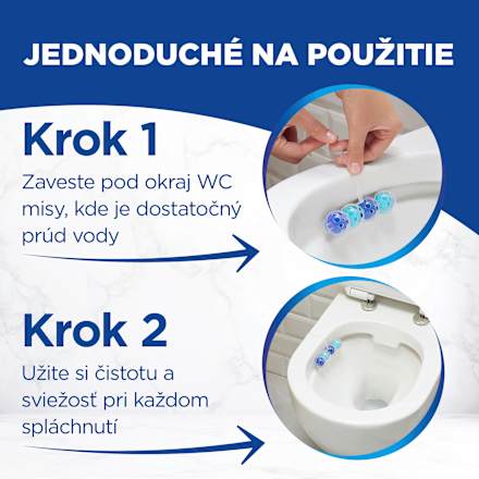 Tuhý WC blok Classic Power Aktiv Ocean  Bref