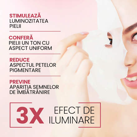 Mască șervețel iluminatoare cu ser concentrat și exozomi Elmiplant