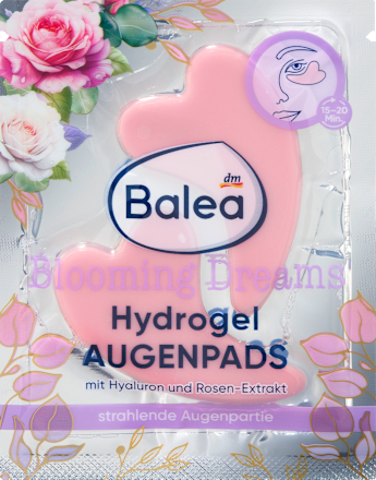 Augenpads Hydrogel Herzform Blooming Dreams Balea