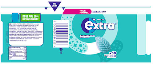 Kaugummi, Sweet Mint, zuckerfrei EXTRA
