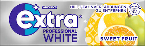 Kaugummi, Professional White, Sweet Fruit  EXTRA