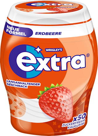 Kaugummi, Erdbeere, zuckerfrei EXTRA