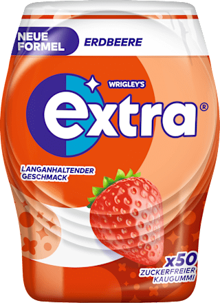 Kaugummi, Erdbeere, zuckerfrei EXTRA