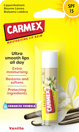 Hydratačný balzam na pery s OF 15 vanilka Carmex