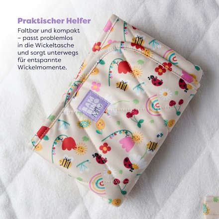 Wickelunterlage für unterwegs, creme, Motiv Sommer Bambino Mio