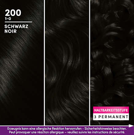 Schaumcoloration Permanent - Nr. 200 Schwarz Schwarzkopf Perfect Mousse