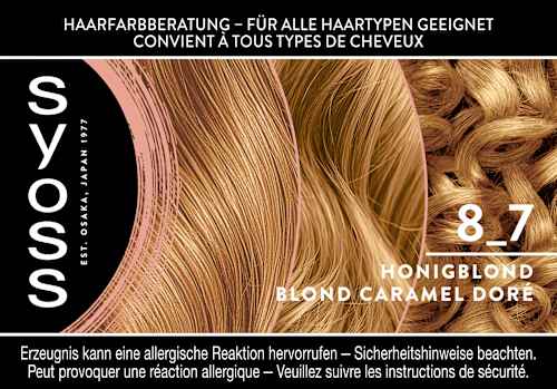 Dauerhafte Haarfarbe 8_7 Honigblond  Syoss