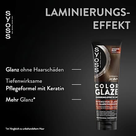 Farb-Glanzbehandlung Color Glaze Intensives Braun Syoss