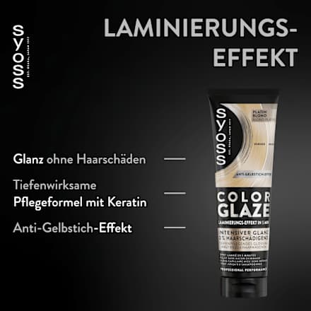 Farb-Glanzbehandlung Color Glaze Platin Blond Syoss