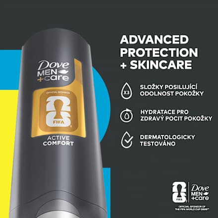 sprchový gel Active Comfort FIFA  Dove Men+Care