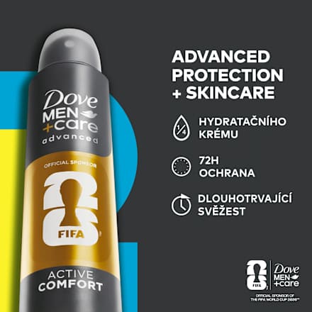 Advanced antiperspirant sprej Active Comfort FIFA Dove Men+Care