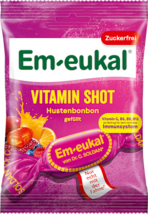 Bonbon, Vitamin Shot, gefüllt, zuckerfrei Em-eukal