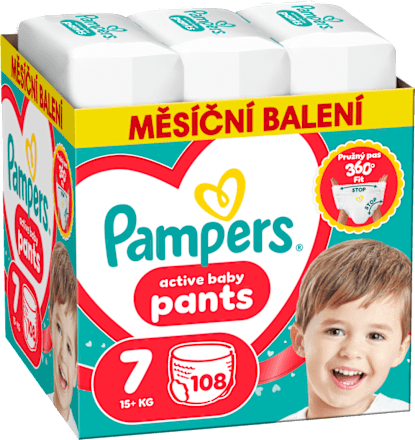 plenkové kalhotky, velikost 7 Pampers active baby