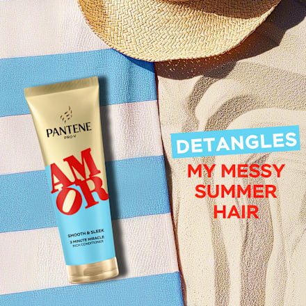 3 Minute Miracle kondicionér na vlasy Smooth & Sleek Amor PANTENE PRO-V